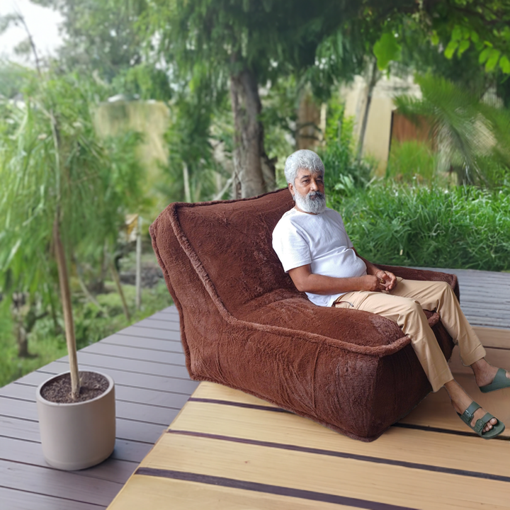 Mollismoons Luxury Fur Bean Bag couches Chair Jumbo Size bean bags