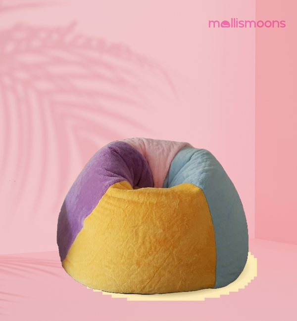 Mollismoons Fur Bean Bags Sofa chair XXXL Size For Adults & kids/luxury/cozy/comfy/sweating free