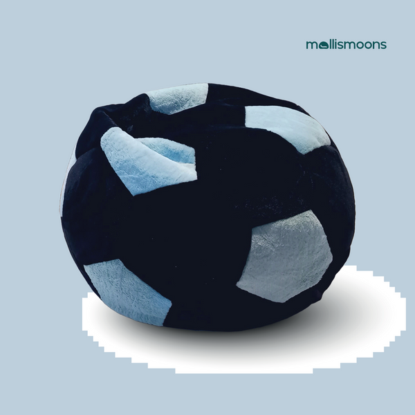 Mollismoons bean bags football shape fur bean bag sofa for kids /xxxl size/luxury bean bags